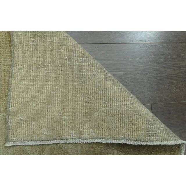 1970s Vintage Turkish Handmade Wool & Cotton Orange Runner Rug 86x230