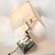 Large Geometrical table lamp by Lumica, Spain, 1970s