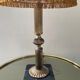 Lampe vintage en marbre et métal doré