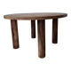 Round table 1950s constructivist walnut