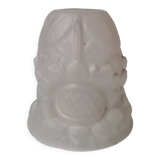 Vintage molded art deco glass lamp globe