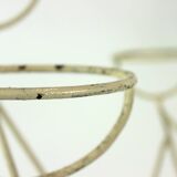 Large Mid Century Steel Plant Holder Stand, Czechoslovakia 1960s