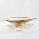 Vintage Amber Murano Style Glass Pocket Cup