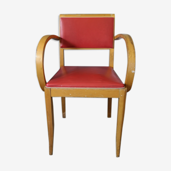 Red vintage Bridge chair
