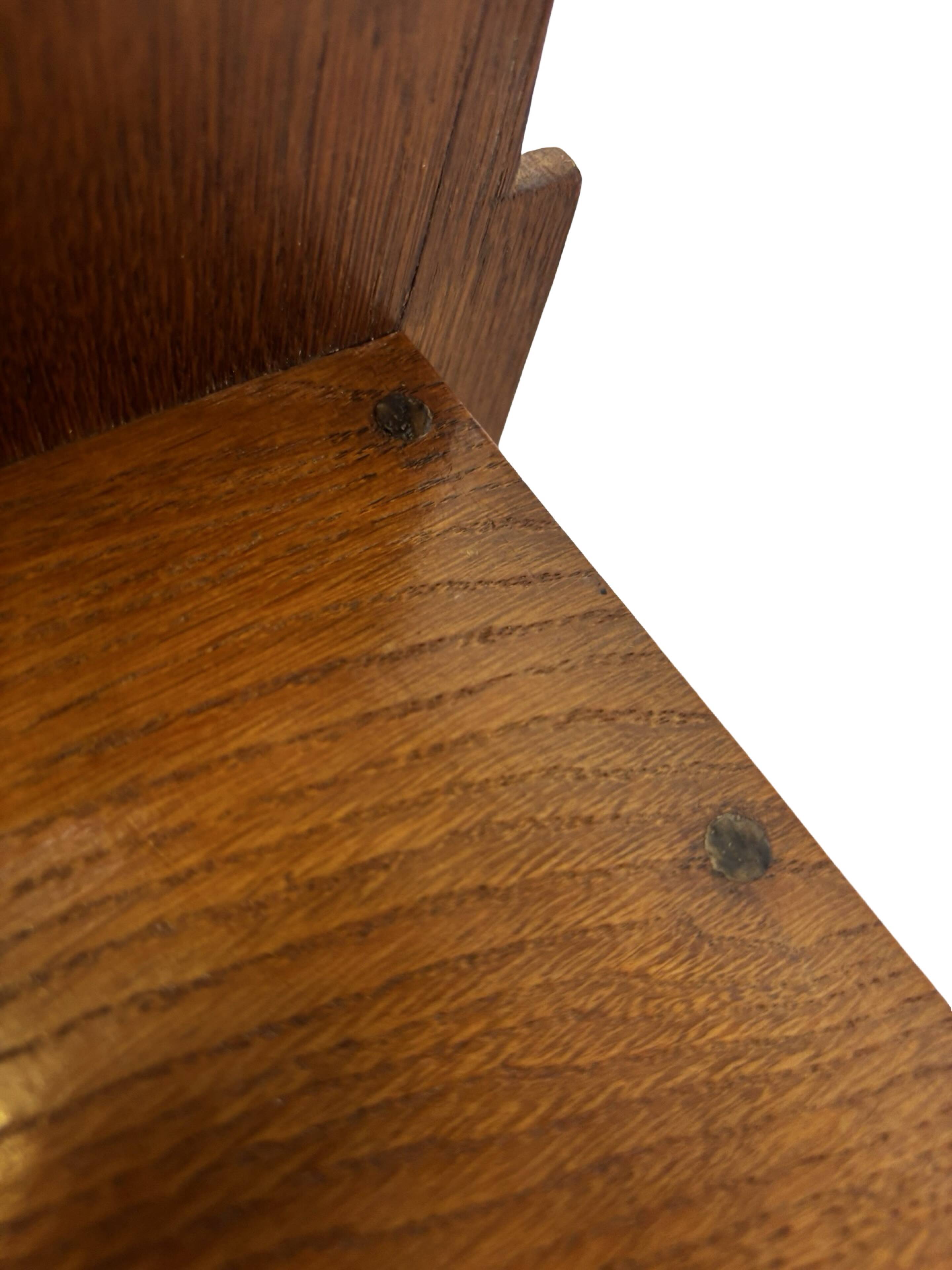 Art Deco wooden wall shelve rack in oak minimalist design