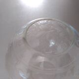 Vase ball engraved floral pattern