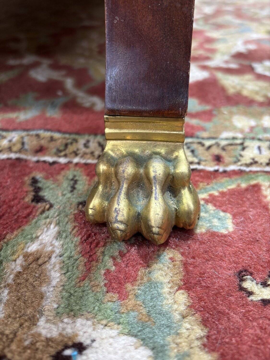 Lits jumeaux de style empire en acajou