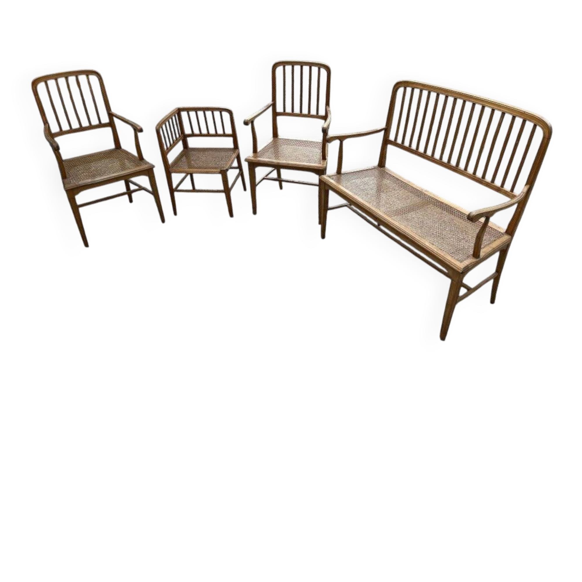 Cane lounge from the 1900s.