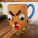 Vase chope verre Murano clown vintage