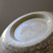 Vase boule céramique émaillée art déco signé