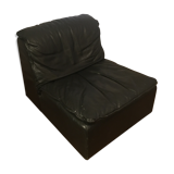 Vintage leather fireside chair