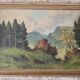 Oil Painting on Canvas Mountain Landscape Forest Vosges Signed S Capello