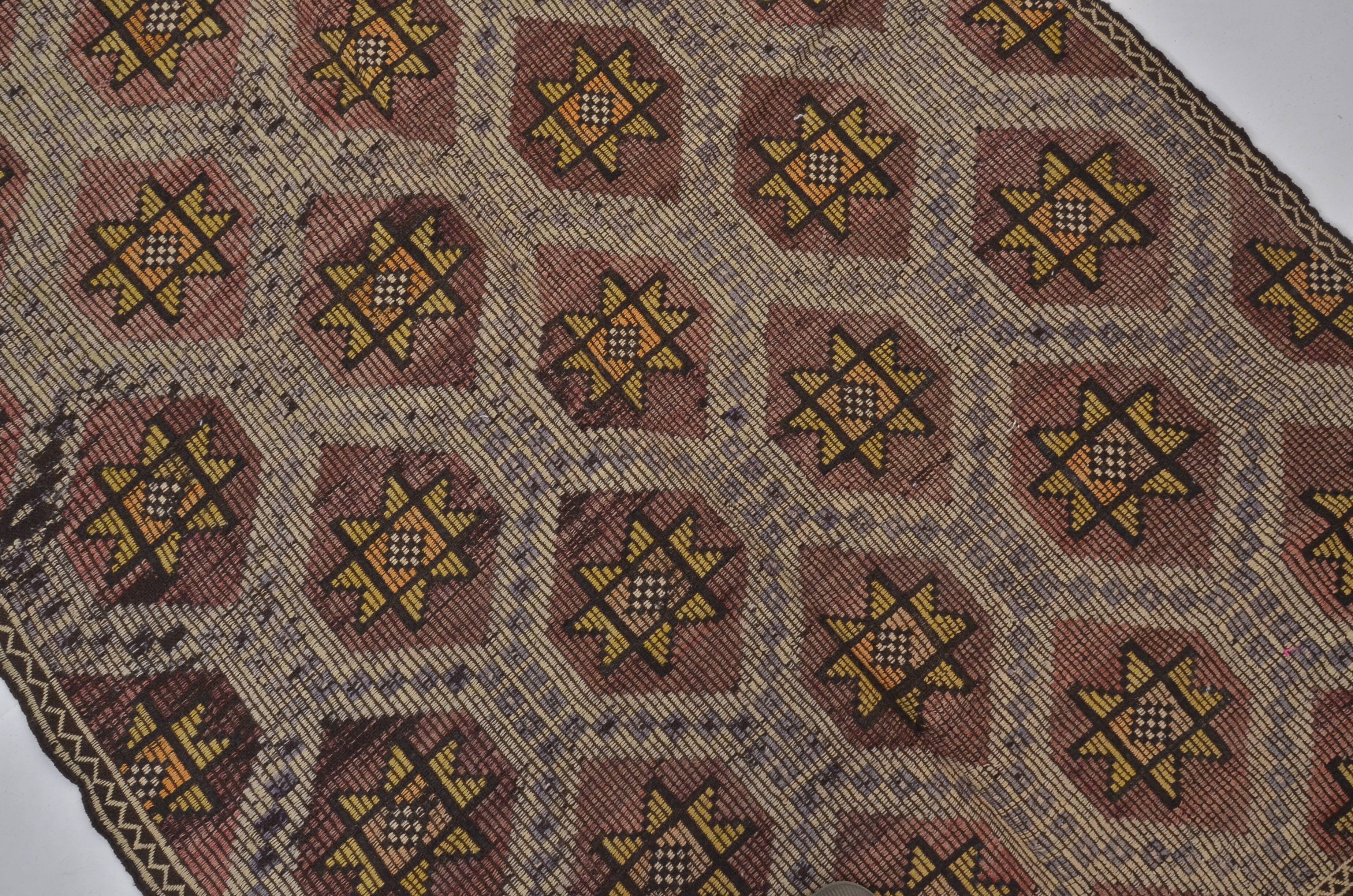 Geometric Anatolian Floor Kilim Rug sku 1656