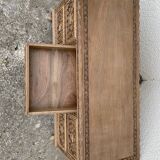 Carved solid Padouk chest of drawers 1950