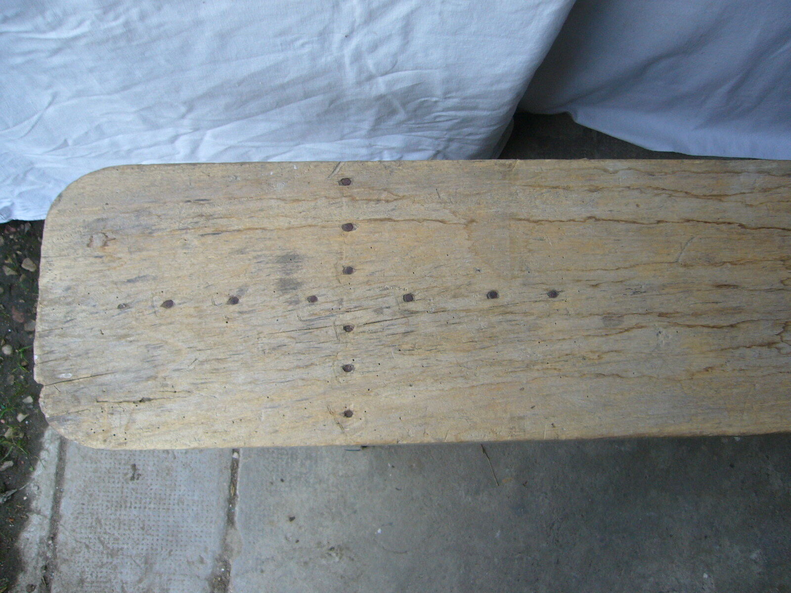 Old farm bench