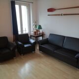 Puhlmann leather sofa with two armchairs