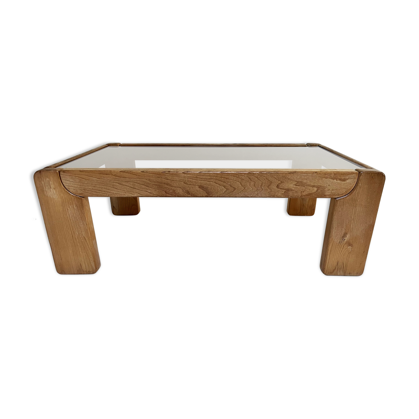 Solid elm coffee table - Maison Regain