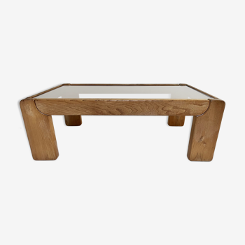 Solid elm coffee table - Maison Regain