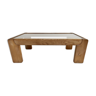 Solid elm coffee table - Maison Regain