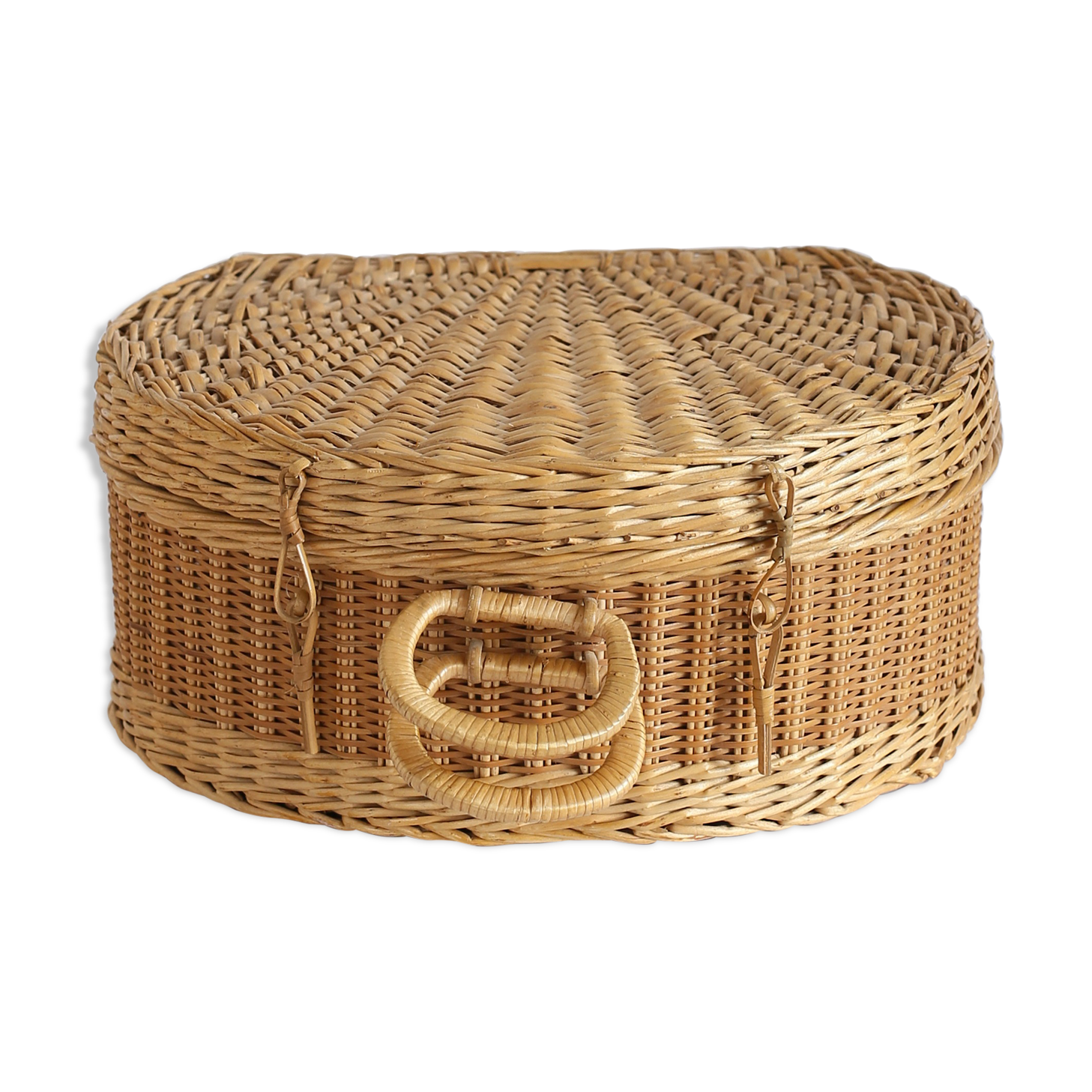 Wicker suitcase