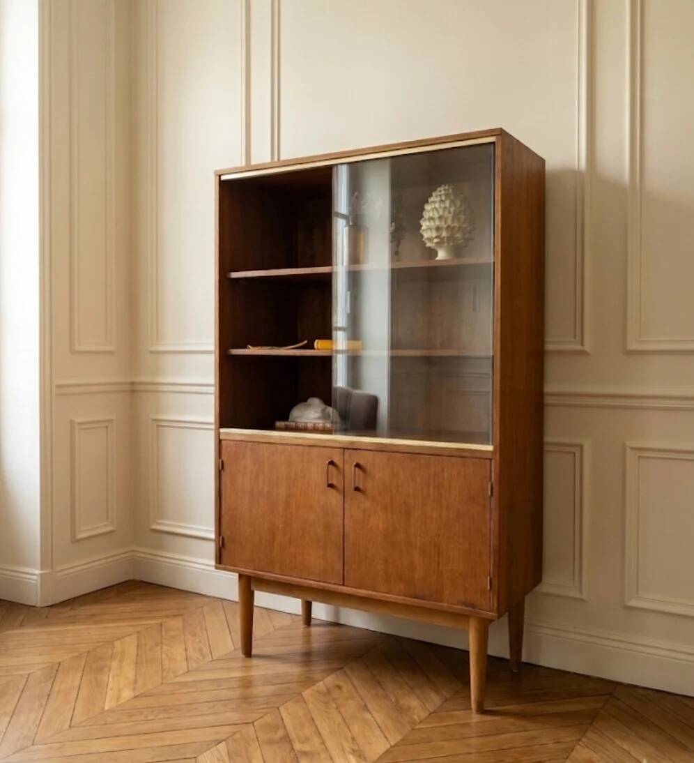 Vintage display cabinet bookshelf