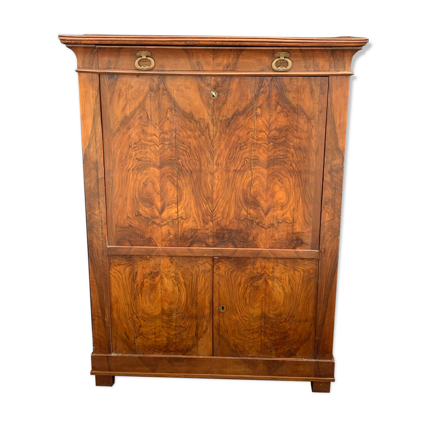 Secretary in walnut period 19th century