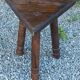 Pair of triangular turned wood stools or harnesses