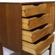 Mid Century Cherry and Teak Linen Cabinet, 1960s