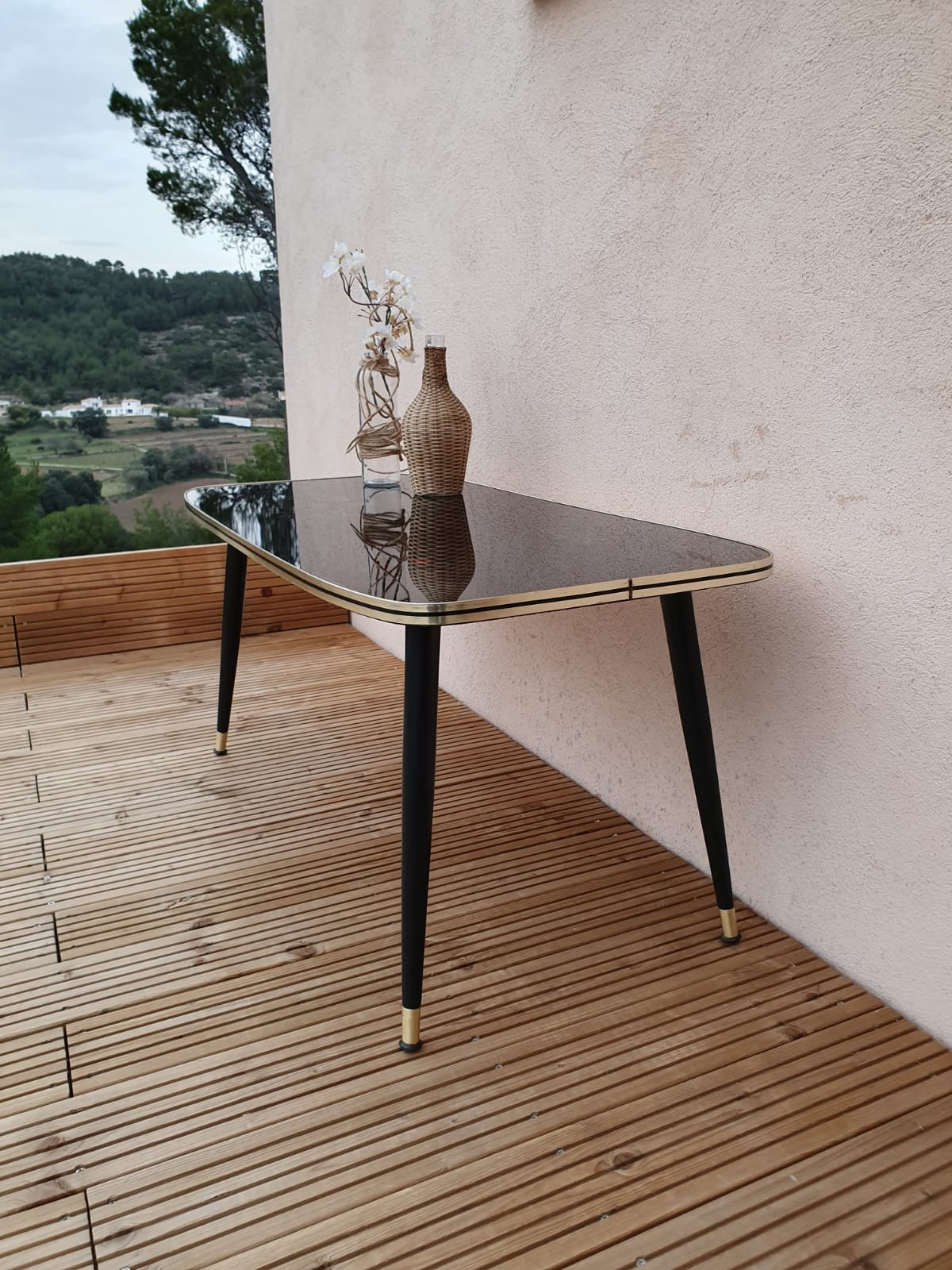 Low foot table compass vintage compass