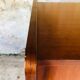 Storage cabinet with double compartment, metal feet circa 60's