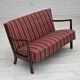 1960s, Danish 2-seater sofa by Fritz Hansen, furniture wool.