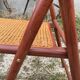 Pair of Italian folding chairs in vintage canning