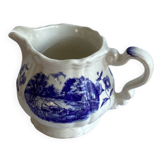 Milk pot creamer sarreguemines romantic