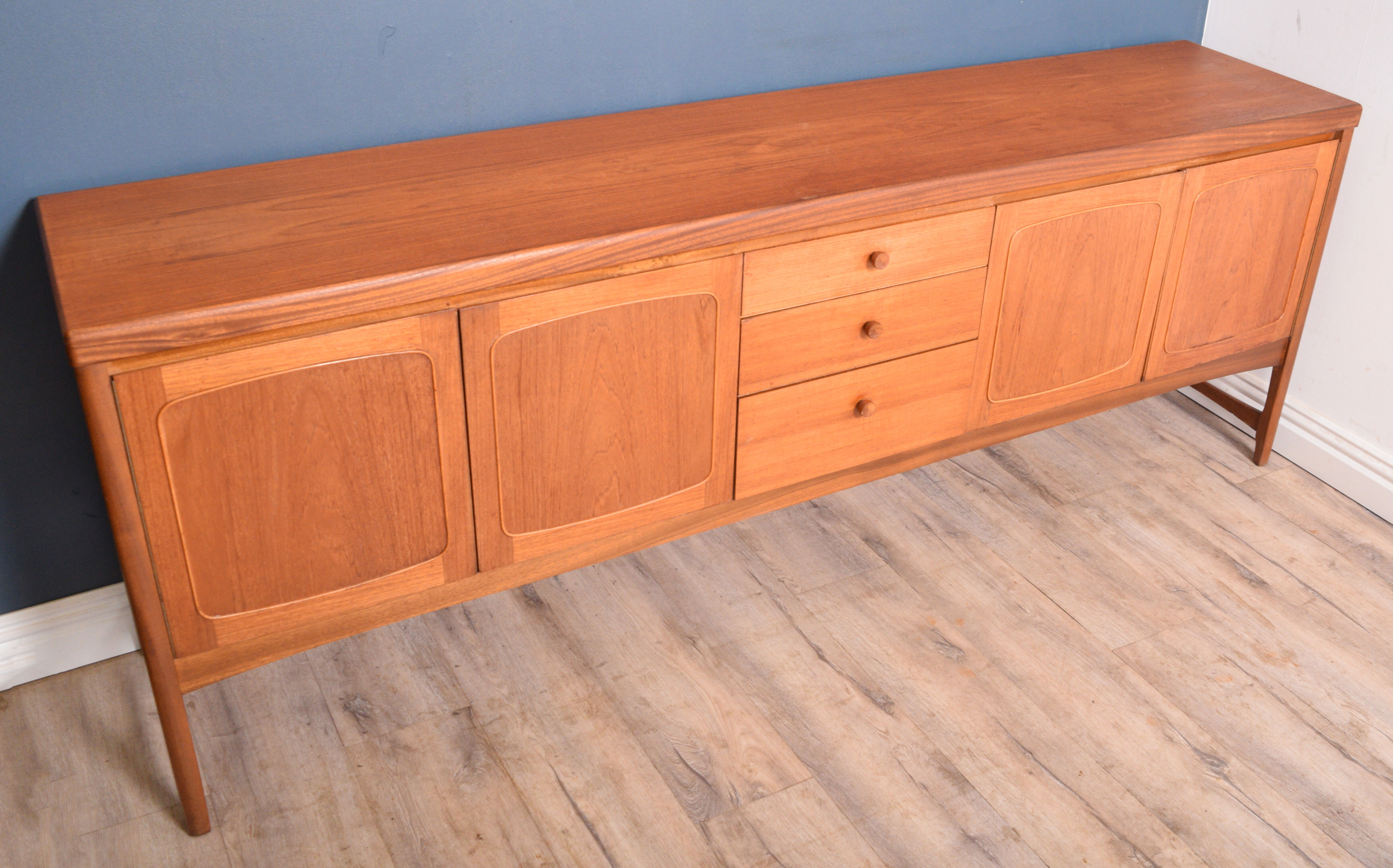 Restored Teak 1960s Nathan Squares Sideboard