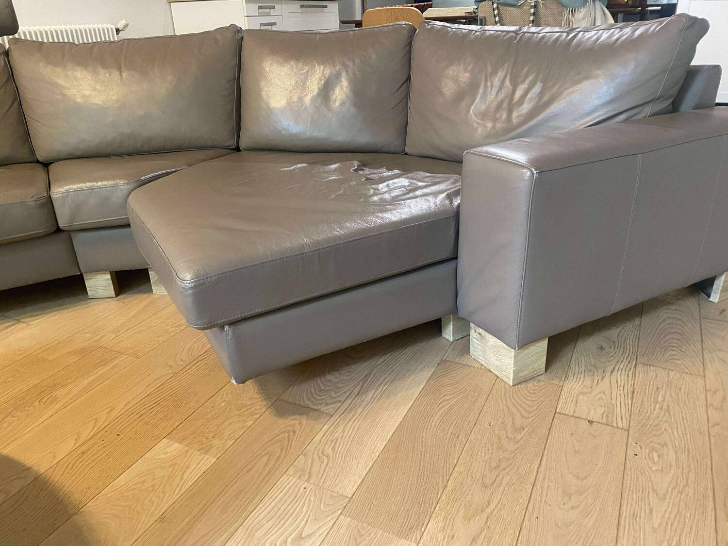 Canapé d'angle en cuir Bo concept