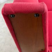 Antique Italian design fabric sofa from the 60s, vintage convertible