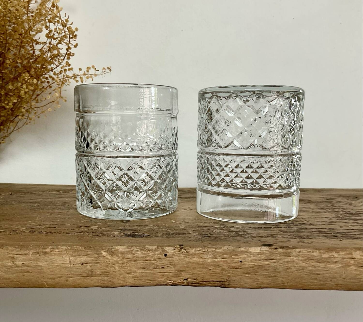 4 verres à whisky vintage 