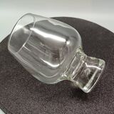 6 glasses model "fjord" by durobor transparent foot with vintage bubble