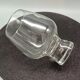 6 glasses model "fjord" by durobor transparent foot with vintage bubble