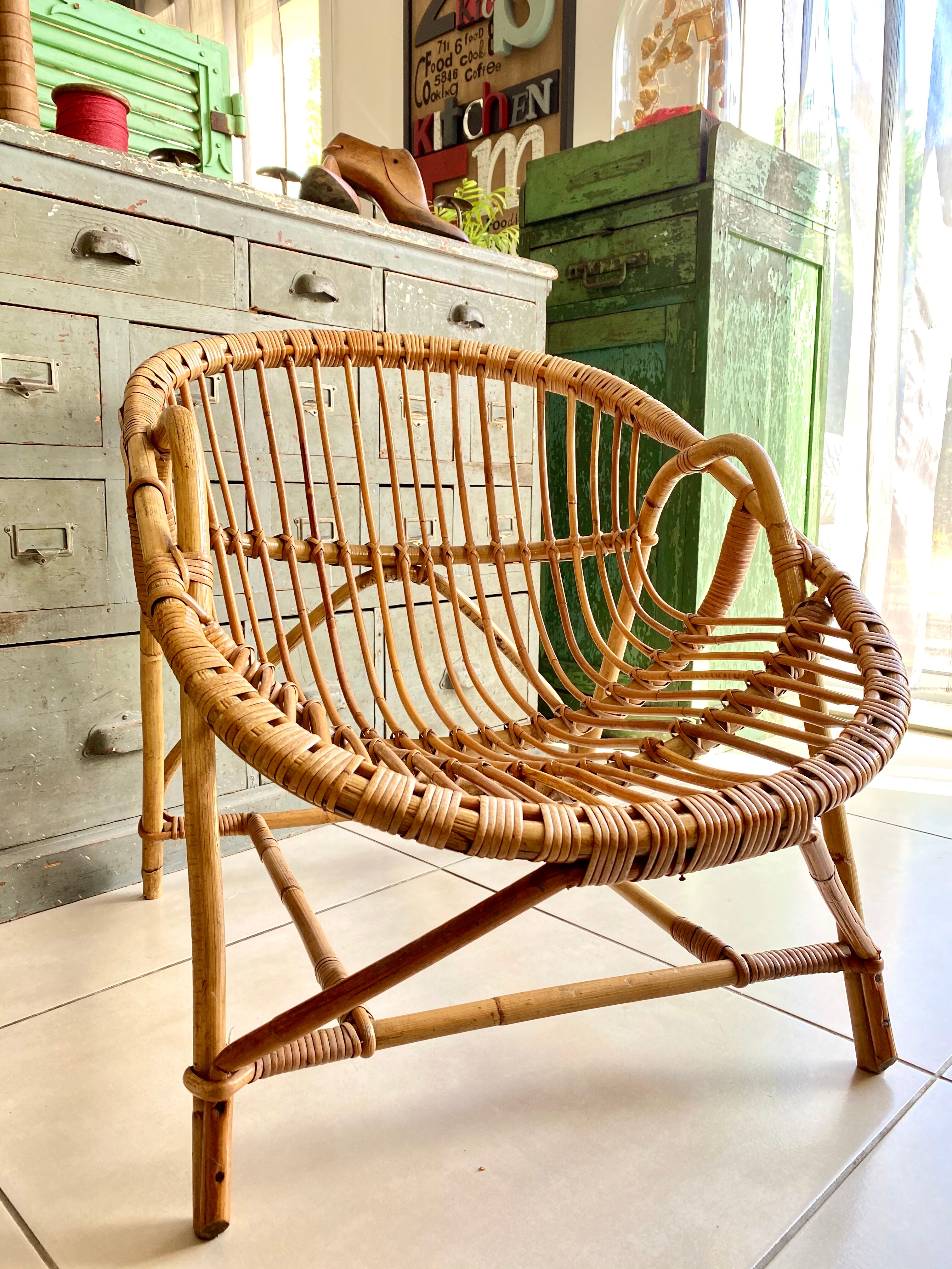Vintage rattan chair