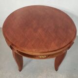 Table art deco en noyer de jules leleu