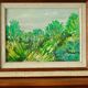 Original mid-century oil on canvas – "Vibrant Landscape"