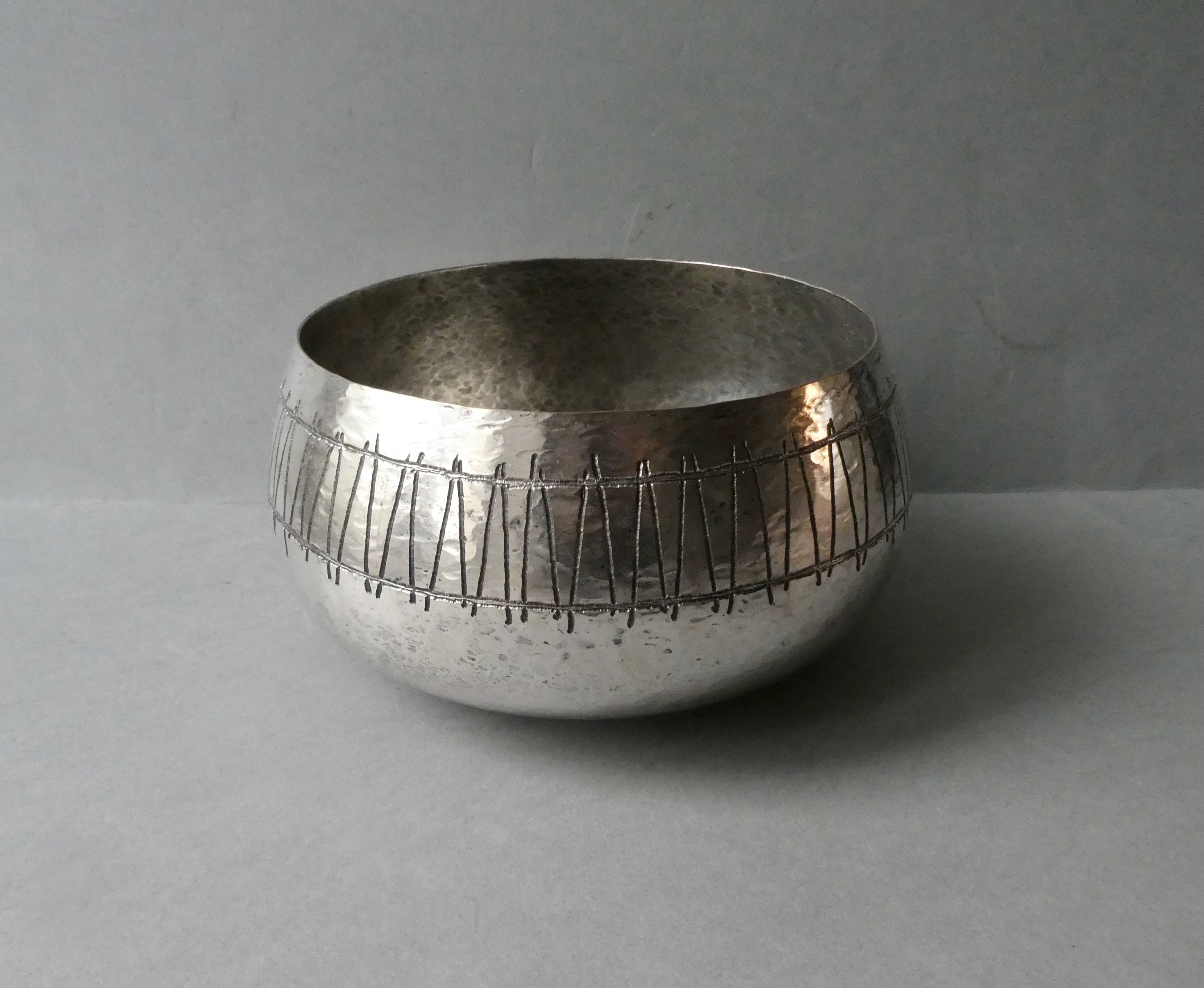 Silver metal pocket tray, signed Cavallini, 1960s