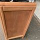 Art Deco sideboard renovated in solid walnut and large antique marble from the 1930s.