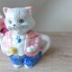 Mini ceramic cat teapot