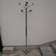 80s chrome metal coat rack