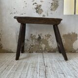 Brutalist solid wood console