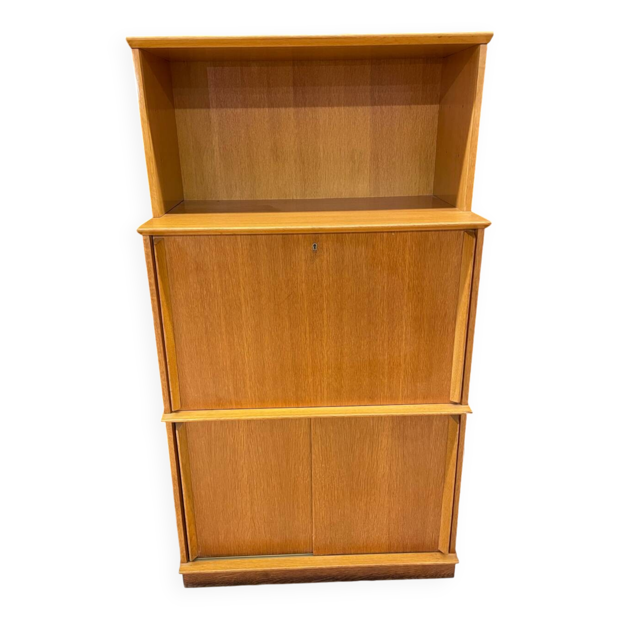 Oscar vintage secretary bookcase, 50/60 cm thick, modular