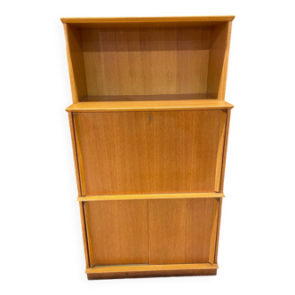 Oscar vintage secretary bookcase, 50/60 cm thick, modular