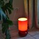 Lampe ikea vintage rouge en verre
